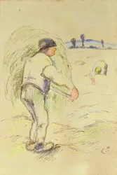 Paysans fauchant le foin, c.1884